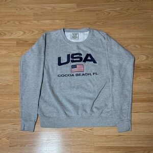 USA Cocoa Beach Gray Sweatshirt